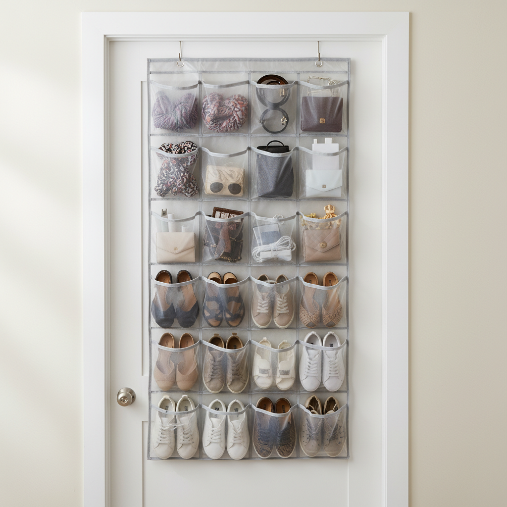 Over-the-Door Organizer with 24 pockets